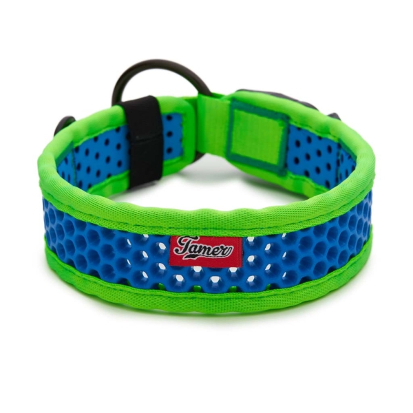SOFTY Halsband | Länge: 45-51cm | Breite: 4,3cm | Farbe: grün/blau
